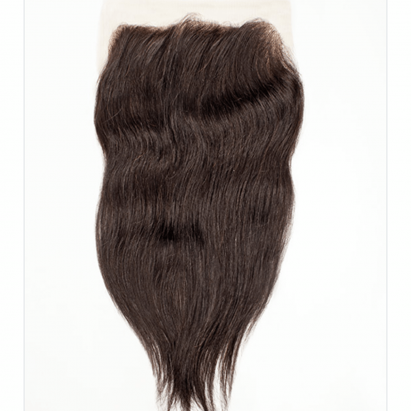 LACE BRAZILIAN CLOSURE  STRAIGHT/BODY WAVE 12”  (7” * 4”) NATURAL COLOUR