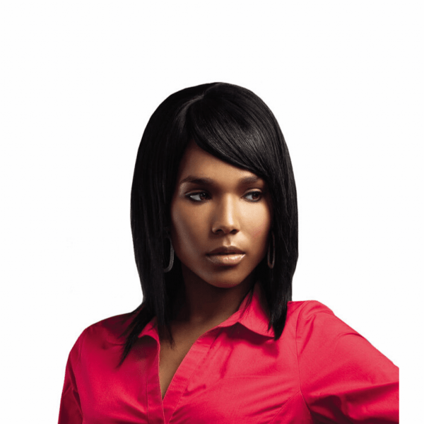 WIG-Sleek Platinum Human Hair Wig