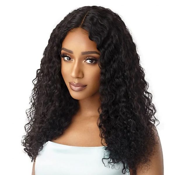 WIG JERRY CURL SWISS LACE T PART BRAZILIAN 100% HUMAN HAIR