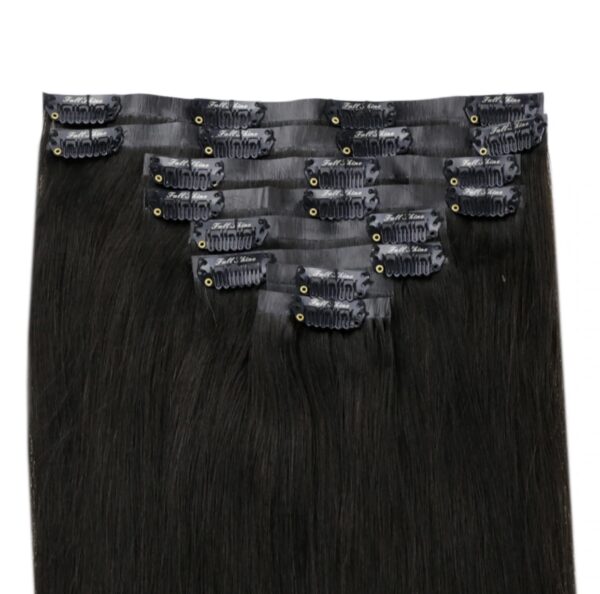 EI DULUX SEAMLESS CLIP IN EXTENSIONS 8PCS 100% REMY HUMAN HAIR  20''  (200G)
