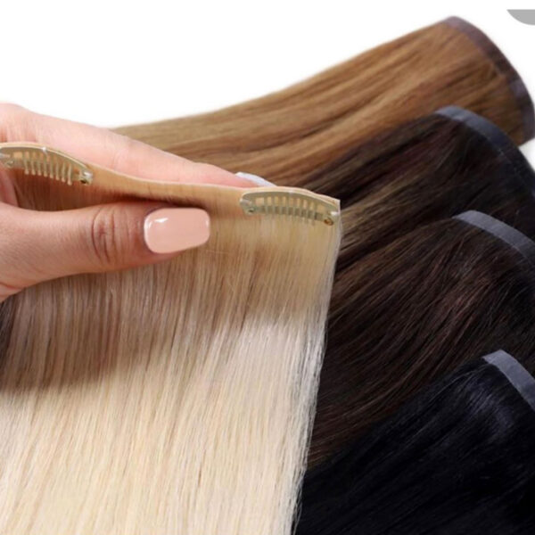 EI DULUX SEAMLESS CLIP IN EXTENSIONS 8PCS 100% REMY HUMAN HAIR  20''  (200G)